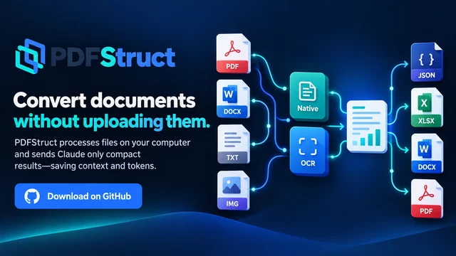 PDFStruct: open-source tool that converts documents on your own computer, preview image
